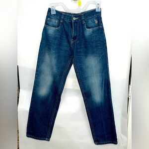 US Polo ASSN 1890 Denim Cotton Jeans Straight Leg Kids Size 12 slim